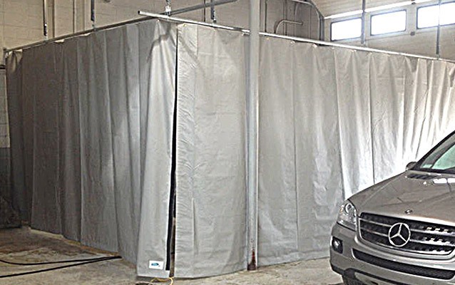 Four Sided Washbay Curtain - Carwash