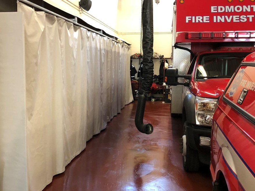 Divider Curtain for Fire Hall